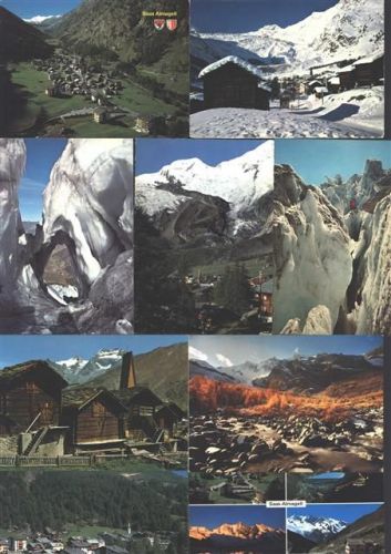 3906 Saas-Fee - Lot mit 18 AK