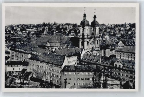 9000 St. Gallen S. Gallo - Klosterkirche, Gesamtansicht AKU2