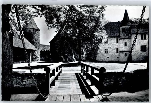 Hallwil Schloss Hallwil, Brücke, Hof AKU2
