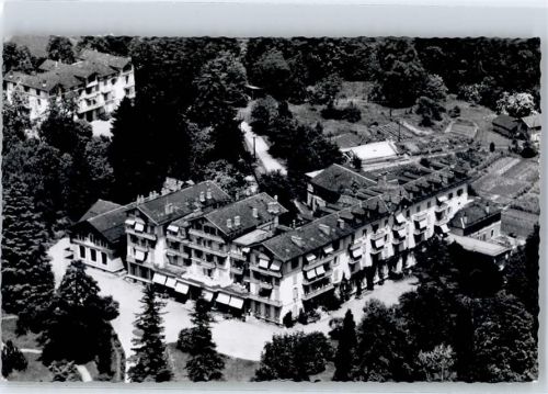 Bex 1952 Fliegeraufnahme Hotel des Salines