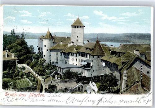 Murten 1903 Gruß aus Murten