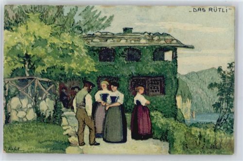 Das Rütli , sign. E.Kiefel
