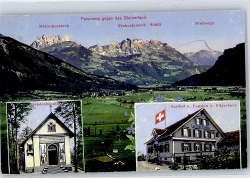 8717 Benken SG - Gnadenkapelle Gasth Pension z. Pilgerhaus