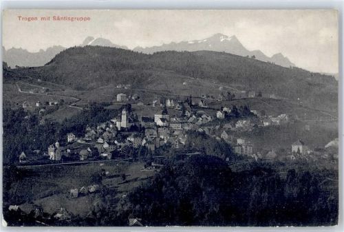 Trogen Blick mit Säntisgruppe