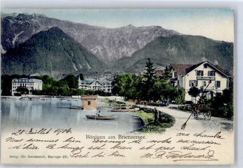 Bönigen b. Interlaken 1904 Brienzersee