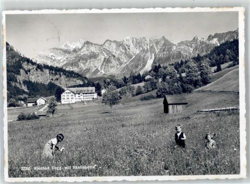 9651 Rietbad - Hotel Kurhaus Blick mit Säntiskette