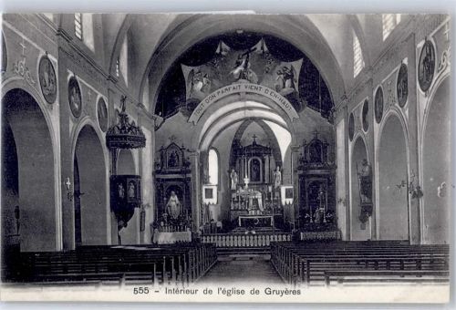 Gruyères Kirche Innen