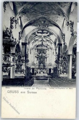 Sursee Parrkirche, Innenansicht