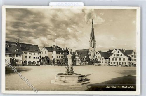 8580 Amriswil - Brunnen, Kirche, Marktplatz, Gasthof zum Bären