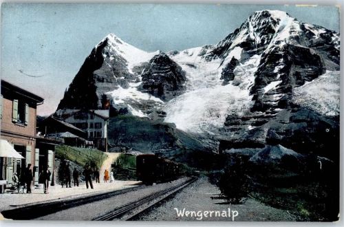 Wengernalp 1906 Bergbahn Bahnhof