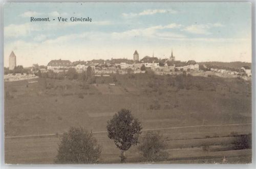 Romont FR 1921 Bahnpost
