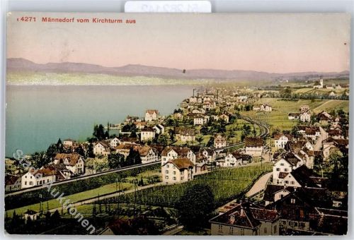 Männedorf Blick vom Kirchturm