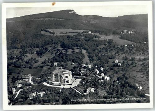 Dornach Fliegeraufnahme Goetheanum Gempenstollen