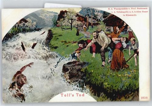 6440 Vierwaldstättersee Künstlerkarte Tells Tod
