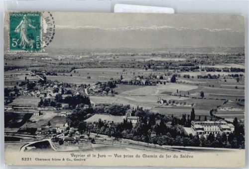 Veyrier Blick vom Mont Saleve