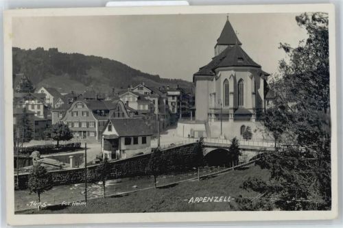 Appenzell Kirche, Foto-Karte