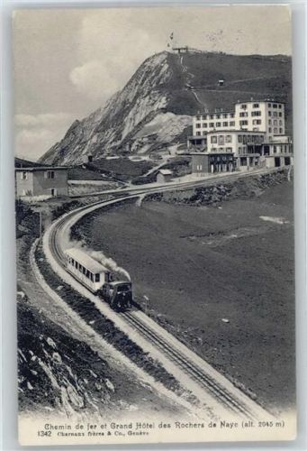 Rochers de Naye Grand Hotel, Eisenbahn