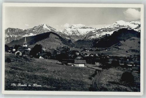 Aeschi b. Spiez Blick auf Alpen
