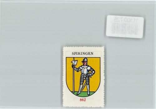 Spiringen Vignette Wappen Kaffee Hag ca 1920-1940 Spiringen