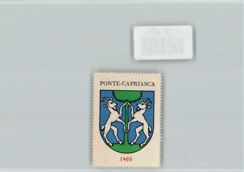 Ponte Capriasca Vignette Wappen Kaffee Hag ca 1920-1940 Ponte-Capriasca
