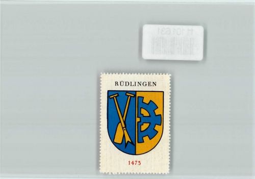 8455 Rüdlingen - Vignette Wappen Kaffee Hag ca 1920-1940