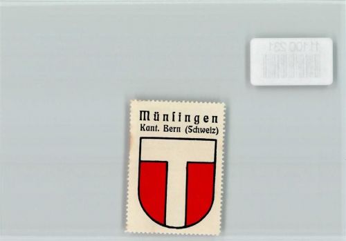 Münsingen Vignette Wappen Kaffee Hag ca 1920-1940