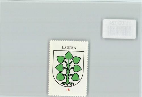 Laupen BE Vignette Wappen Kaffee Hag ca 1920-1940