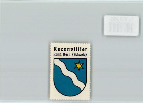 Reconvilier Vignette Wappen Kaffee Hag ca 1920-1940