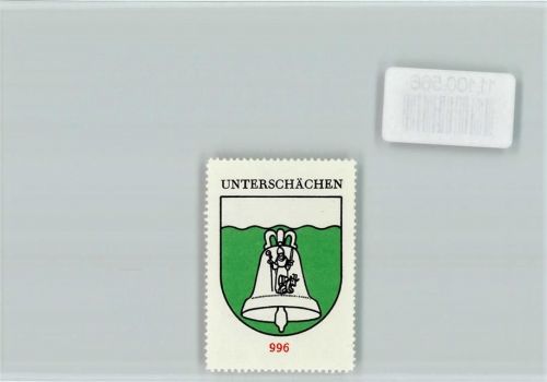 Unterschächen Vignette Wappen Kaffee Hag ca 1920-1940 Unterschächen