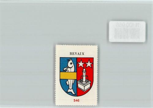 Bevaix Vignette Wappen Kaffee Hag ca 1920-1940 Bevaix