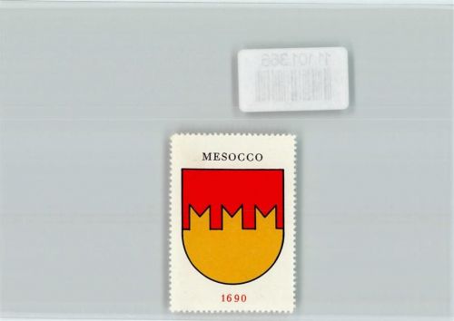 Mesocco Vignette Wappen Kaffee Hag ca 1920-1940 Mesocco