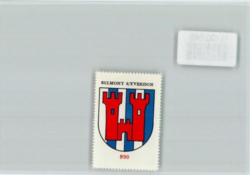 Belmont-sur-Yverdon Vignette Wappen Kaffee Hag ca 1920-1940 Belmont S/Yverdon