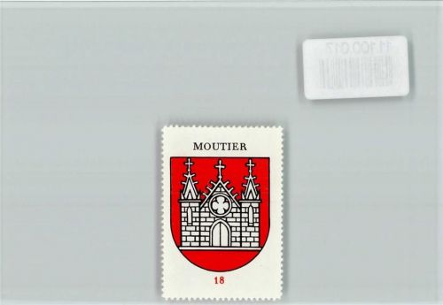 Moutier Vignette Wappen Kaffee Hag ca 1920-1940