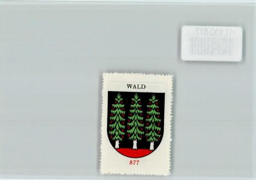 Wald AR Vignette Wappen Kaffee Hag ca 1920-1940 Wald
