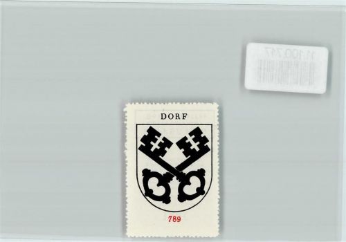 Dorf Vignette Wappen Kaffee Hag ca 1920-1940 Dorf