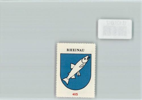 Rheinau Vignette Wappen Kaffee Hag ca 1920-1940 Rheinau