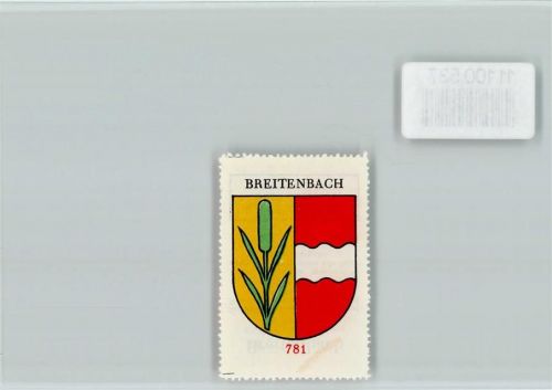 Breitenbach Vignette Wappen Kaffee Hag ca 1920-1940 Breitenbach