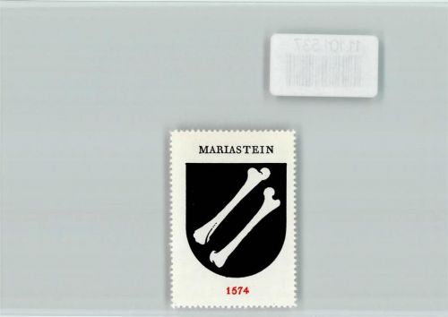 Mariastein Knochen Vignette Wappen Kaffee Hag ca 1920-1940