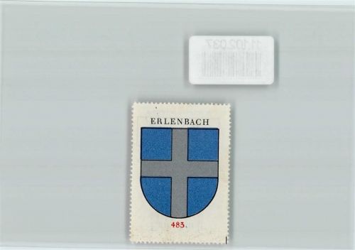 Erlenbach ZH Vignette Wappen Kaffee Hag ca 1920-1940