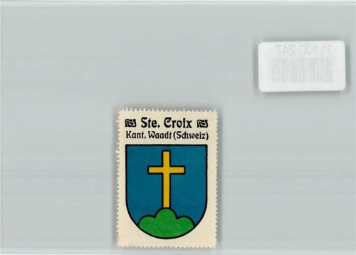 Ste-Croix Vignette Wappen Kaffee Hag ca 1920-1940