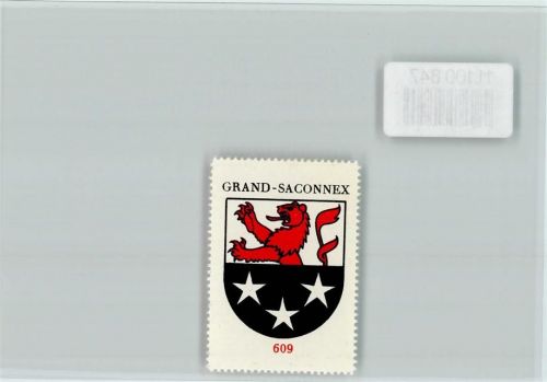 Le Grand-Saconnex Vignette Wappen Kaffee Hag ca 1920-1940 Grand-Saconnex