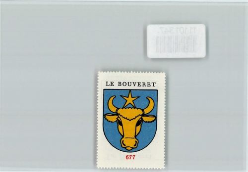 Bouveret Vignette Wappen Kaffee Hag ca 1920-1940 Le Bouveret