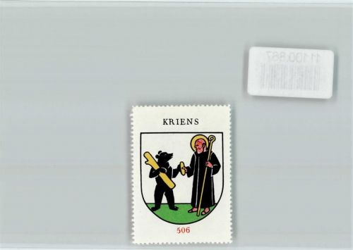 Kriens Vignette Wappen Kaffee Hag ca 1920-1940 Kriens