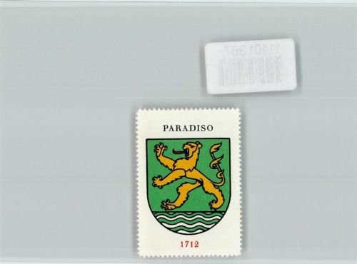 Paradiso Vignette Wappen Kaffee Hag ca 1920-1940 Paradiso