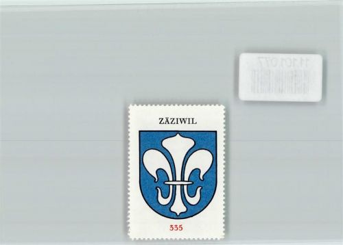 Zäziwil Vignette Wappen Kaffee Hag ca 1920-1940 Zäziwil