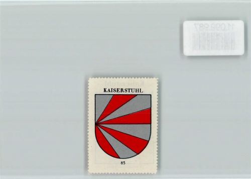 Kaiserstuhl AG Vignette Wappen Kaffee Hag ca 1920-1940