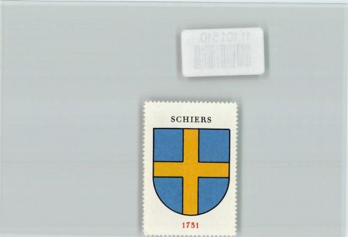 Schiers Vignette Wappen Kaffee Hag ca 1920-1940