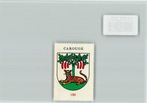 Carouge GE Vignette Wappen Kaffee Hag ca 1920-1940 Carouge