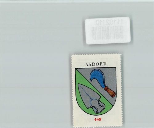 8355 Aadorf - Vignette Wappen Kaffee Hag ca 1920-1940