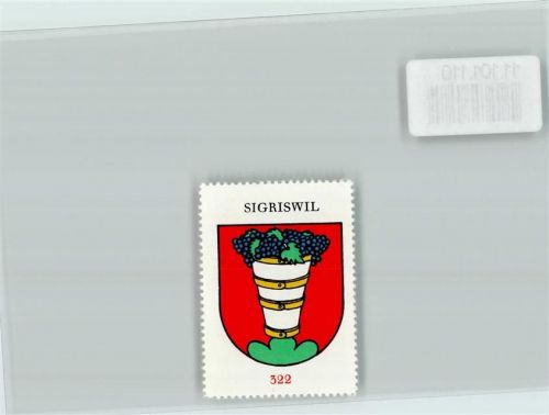 Sigriswil Vignette Wappen Kaffee Hag ca 1920-1940 Sigriswil